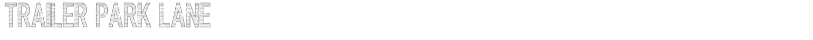 Trailer Park Lane font preview